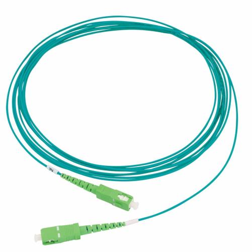 Cordon optique SC/APC turquoise  - Cordon optique