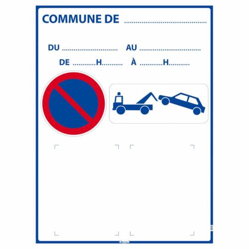 Panneau d'affichage Arrêté munic - Panneau de chantier