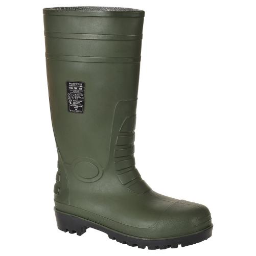 Bottes sécurité PVC vert semelle - Bottes et cuissardes de sécurité