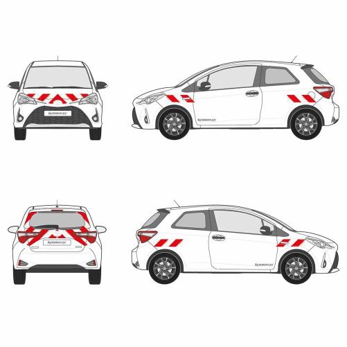 Kit bandes réfléchissantes Cl.A  - Balisage et signalisation pour véhicule