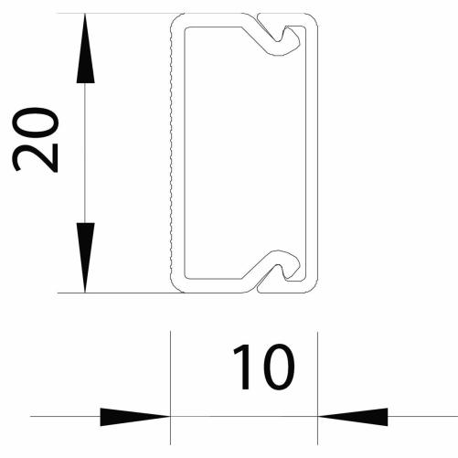 Couvre-joint 10x20 mm blanc - Qu - Moulure et goulotte