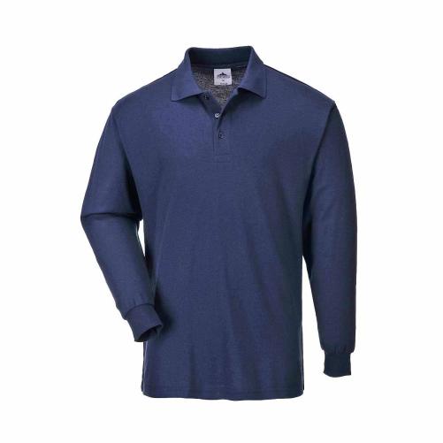 Polo ML bleu marine 210g/m² T.L - Vêtement de travail