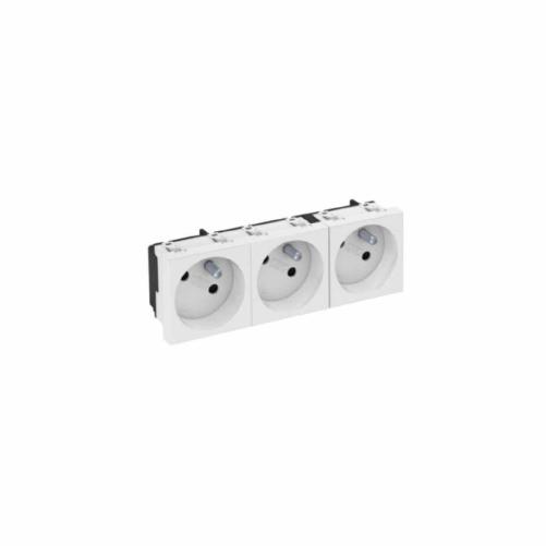 Prise électrique 2P+T 45x135 mm  - Moulure et goulotte