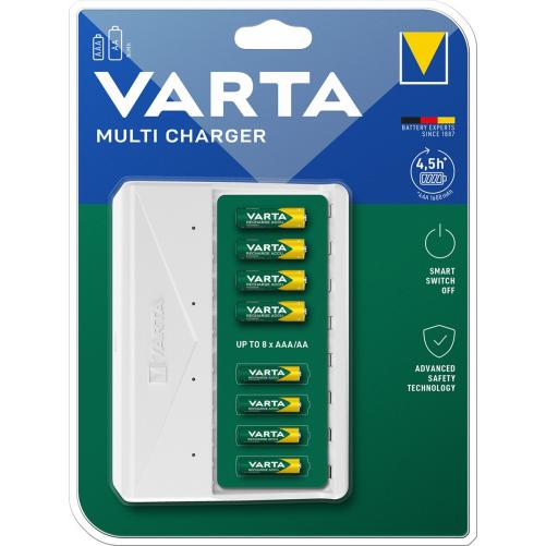 Chargeur LCD AA/AAA VARTA NiMH 8 - Electricité et fourniture électrique