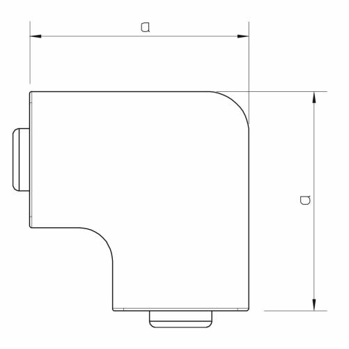 Angle plat 20x20mm blanc - Moulure et goulotte