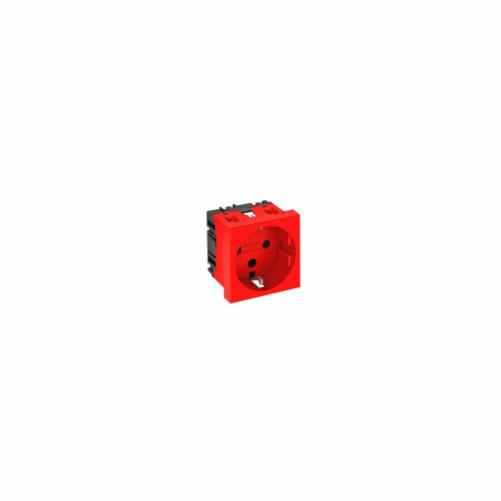 Prise courant droite simple 45x4 - Moulure et goulotte
