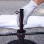 Pied de lestage béton 14 kg avec - Tente de chantier