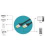 Cordon RJ45 CAT6A S/FTP LSZH ora - Cordon RJ45 CAT6A