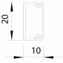 Moulure 2m 10x20 mm - Moulure et goulotte