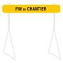 Panneau temporaire double face - Panneau de chantier