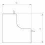 Angle intérieur moulure 30x30mm - Moulure et goulotte
