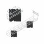 Cube de fixation Trayco - Accessoires Chemin de câble
