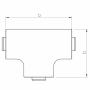 Té dérivation moulure 20x20mm - Moulure et goulotte