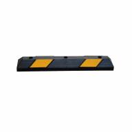 Butée de parking "stop-roues" noire en caoutchouc 85cm