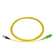 Jarretière optique simplex FC/UPC-SC/APC G.657A2 Ø2,0mm Jaune Lg 3,0m