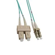 Cordon FO duplex multimode 50/125 SC/LC - OM3 - 30m