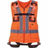Harnais 2 pt accroche + gilet haute visibilité orange Classic T.S/M/L