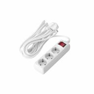 Bloc 3 prises 10/16A + T Cable 3G1mm² lg1,50m avec interrupteur
