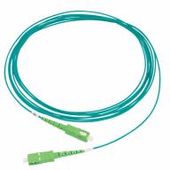 Jarretière optique simplex SC/APC-SC/APC G.657A2 Ø1,6mm Turquoise Lg 3,5m