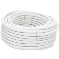 Gaine annelée fendue blanche TED® Ø25mm - Rouleau de 30m