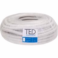 Gaine annelée fendue blanche TED® Ø25mm - Rouleau de 30m 
