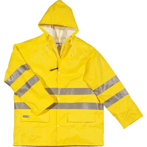 Ensemble de pluie jaune haute vi - Vêtement haute visibilité
