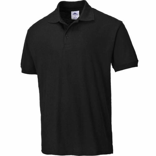 Polo 100% coton 220g/m² MC noir  - Vêtement de travail