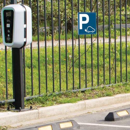 Panneau PVC pour voiture électri - Accessoires pour borne de recharge
