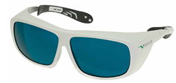 Surlunettes protection laser rouge